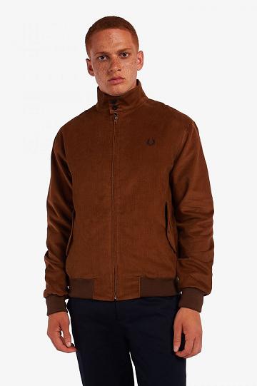 Brown Fred Perry J2847 Men's Jackets | PH 1201AHKP